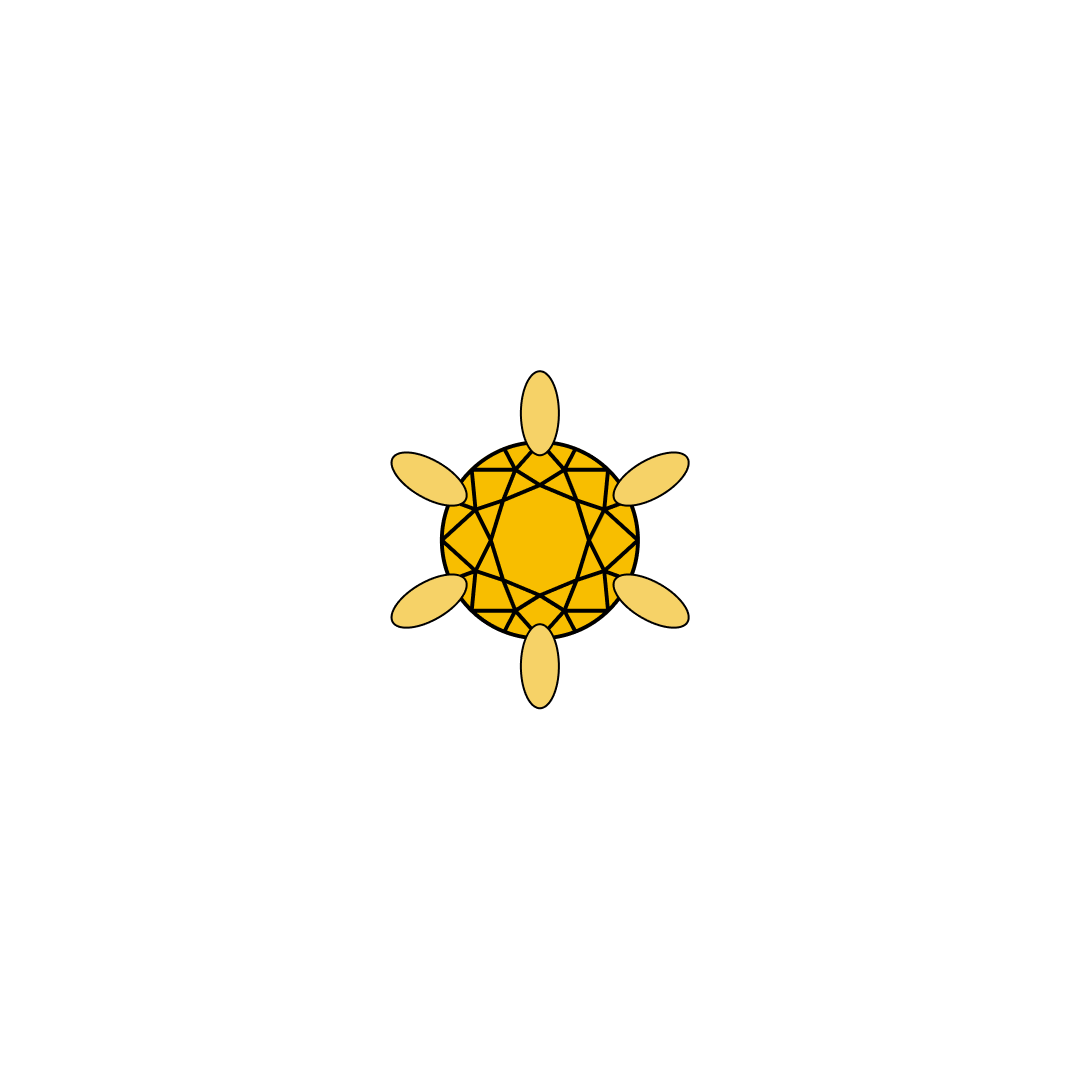 Yellow cubic zirconia stud with ray-like prongs in PVD gold titanium